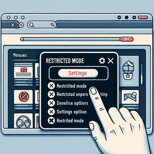 how to disable restricted mode on youtube