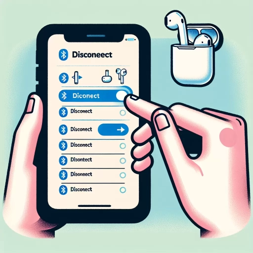 how to disconnect airpods