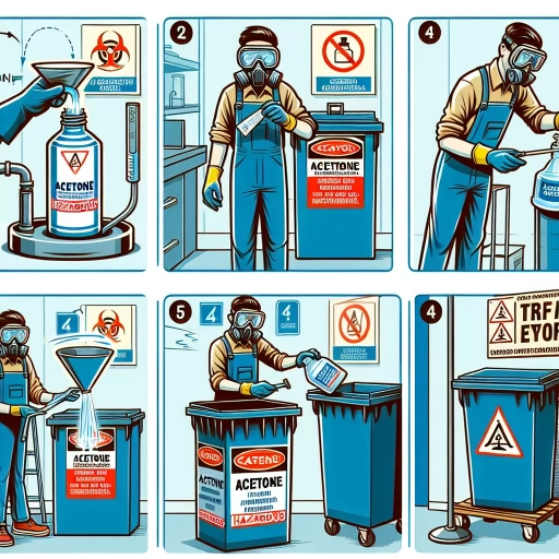 how to dispose of acetone