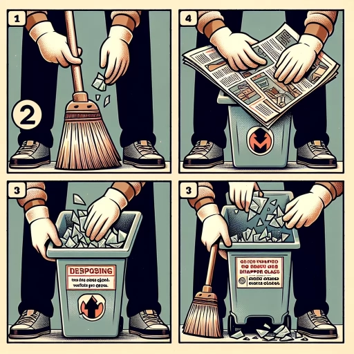 how to dispose of broken glass