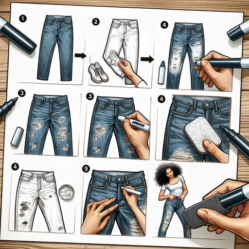how to distress jeans