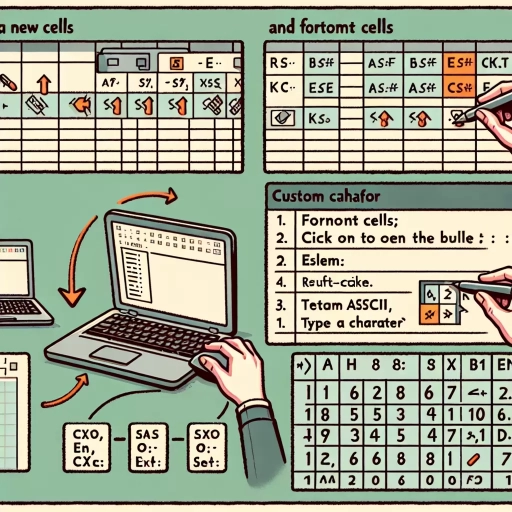 how to do bullet points in excel
