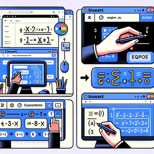 how to do exponents on google docs