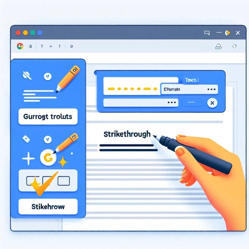 how to do strikethrough in google docs
