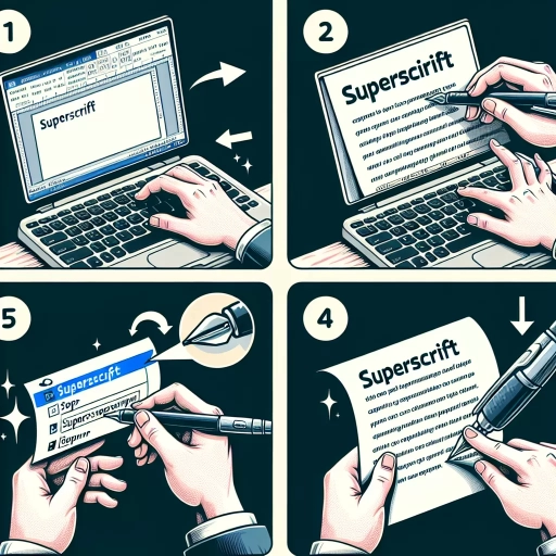 how to do superscript in word