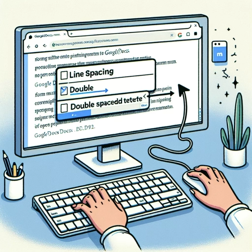 how to double space in google docs