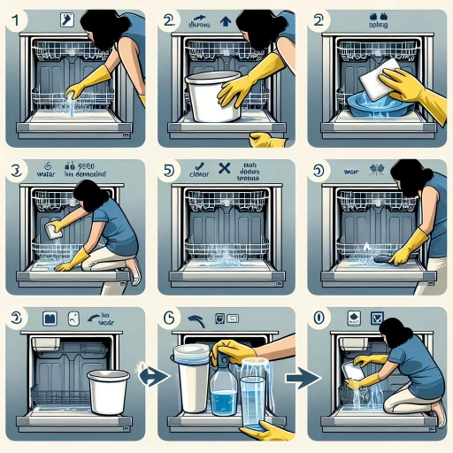 how to drain a dishwasher with standing water