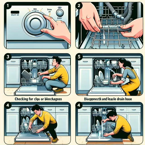 how to drain a dishwasher
