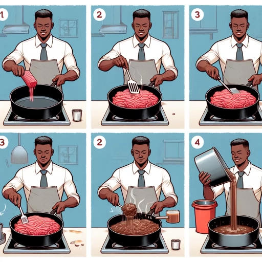 how to drain ground beef