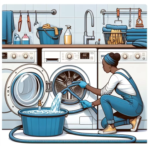 how to drain water from washing machine