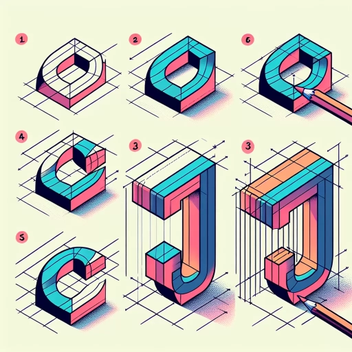how to draw 3d letters