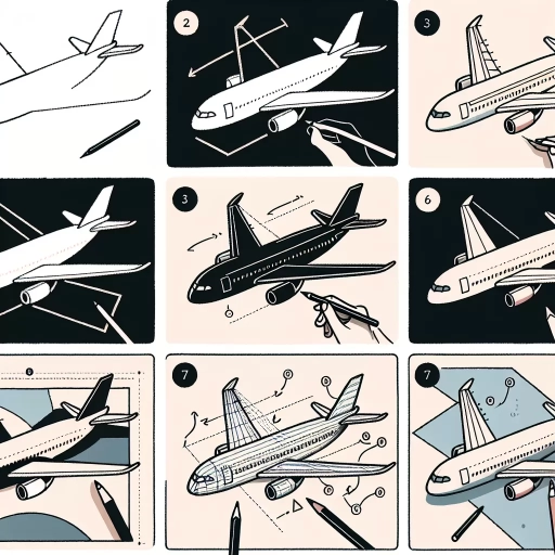 how to draw a airplane
