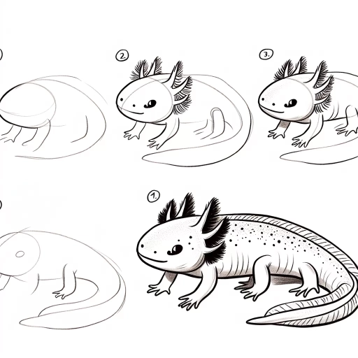 how to draw a axolotl