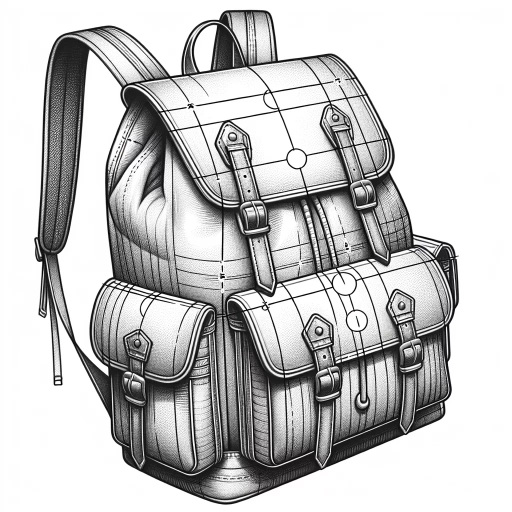 how to draw a backpack