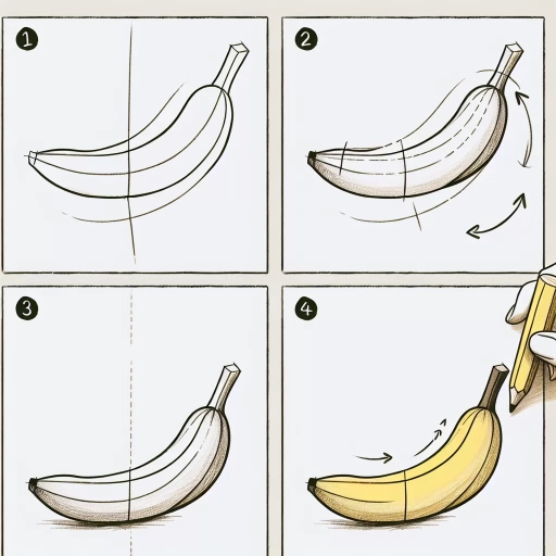 how to draw a banana