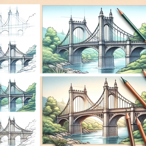 how to draw a bridge