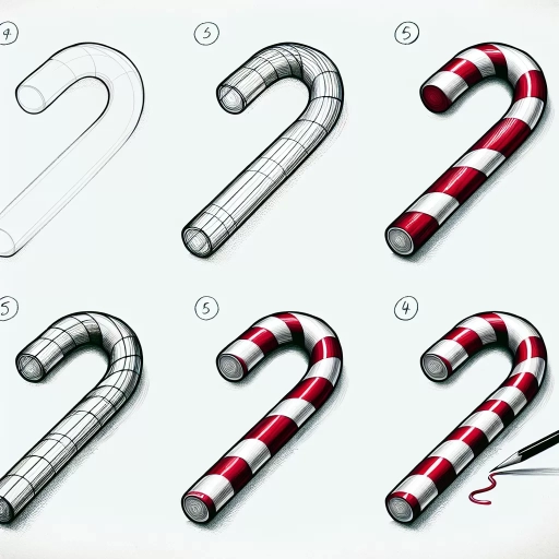 how to draw a candy cane