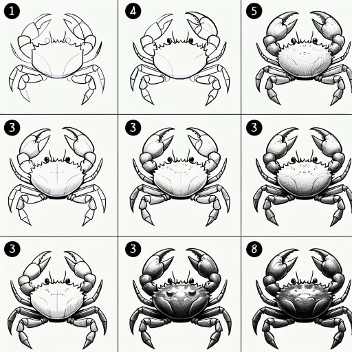 how to draw a crab