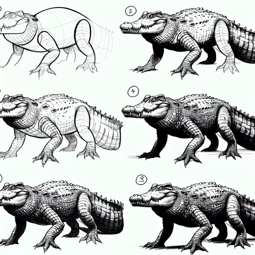 how to draw a crocodile