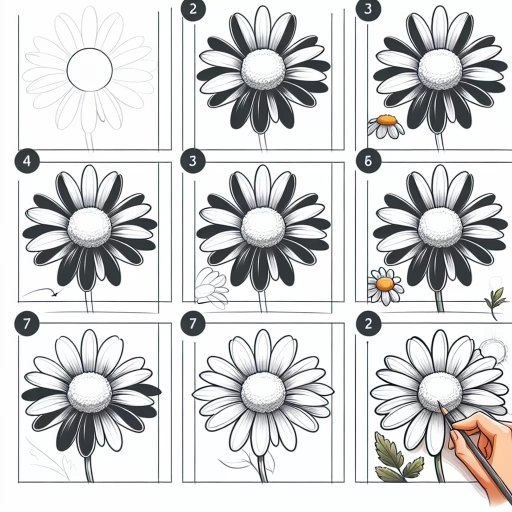 how to draw a daisy