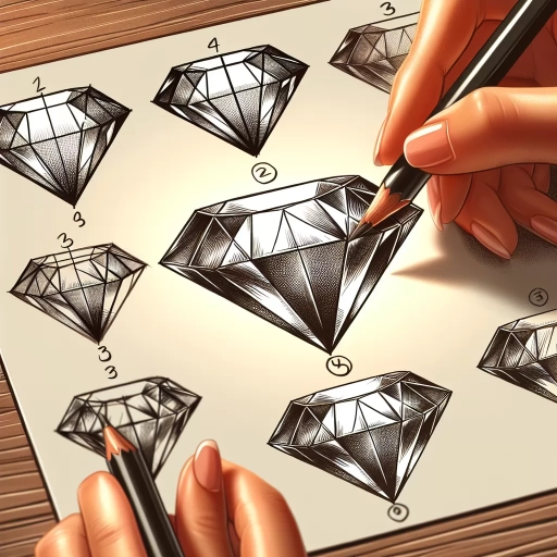 how to draw a diamond