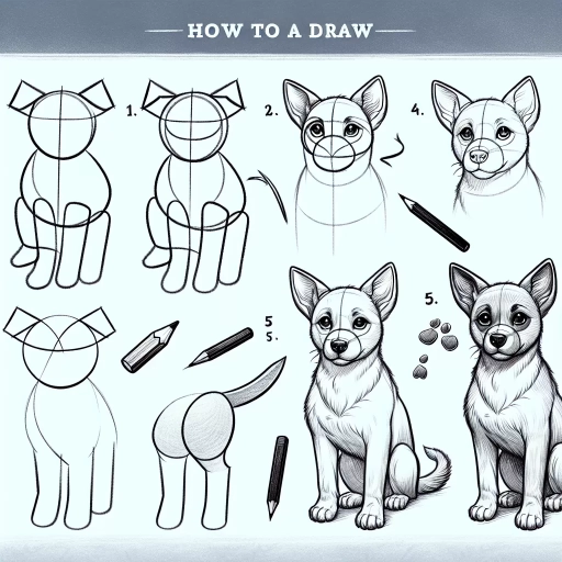 how to draw a dog step by step