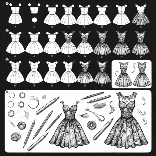 how to draw a dress