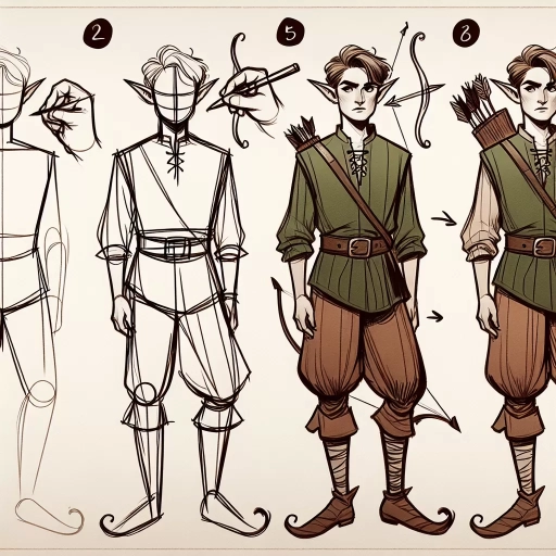 how to draw a elf