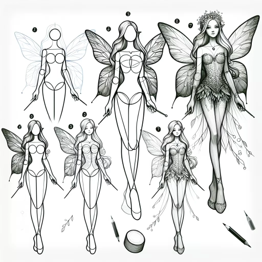 how to draw a fairy