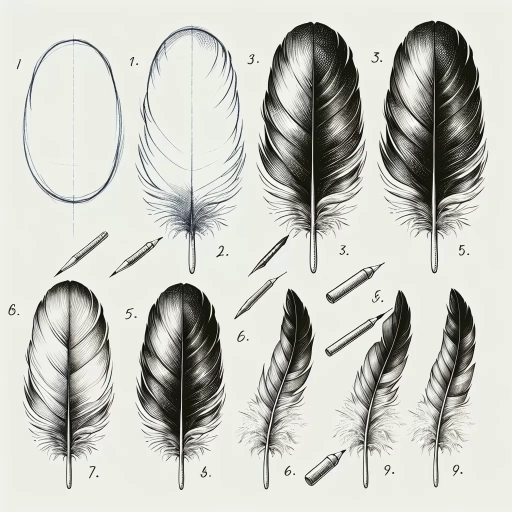 how to draw a feather