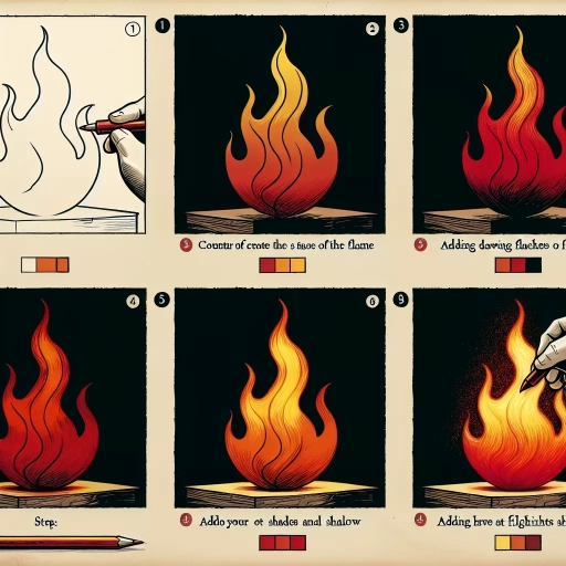 how to draw a flame