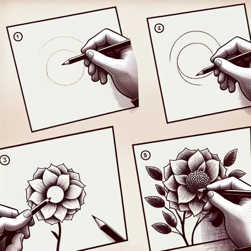 how to draw a flower easy
