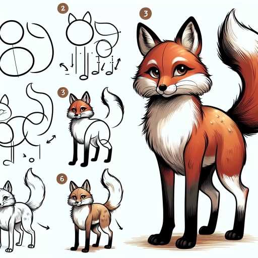 how to draw a fox easy