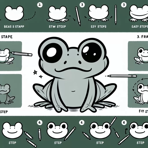 how to draw a frog easy