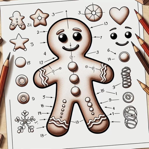 how to draw a gingerbread man