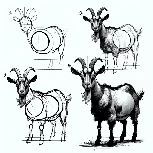 how to draw a goat