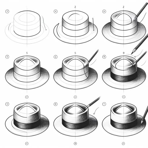 how to draw a hat