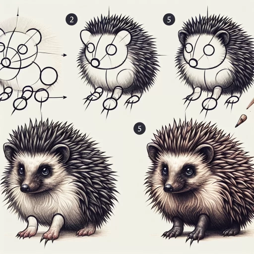 how to draw a hedgehog