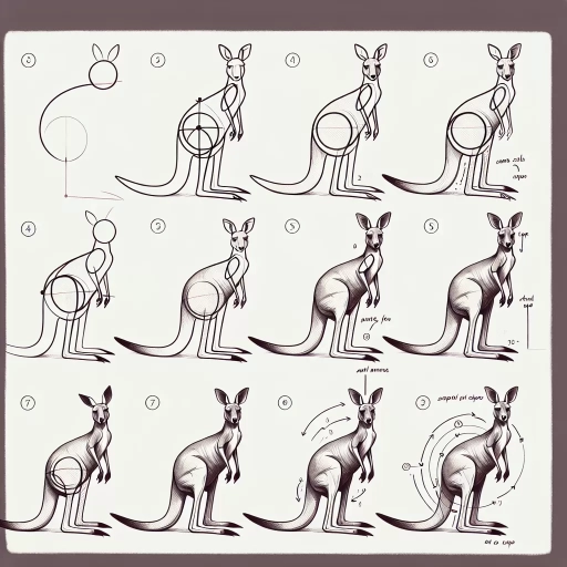 how to draw a kangaroo