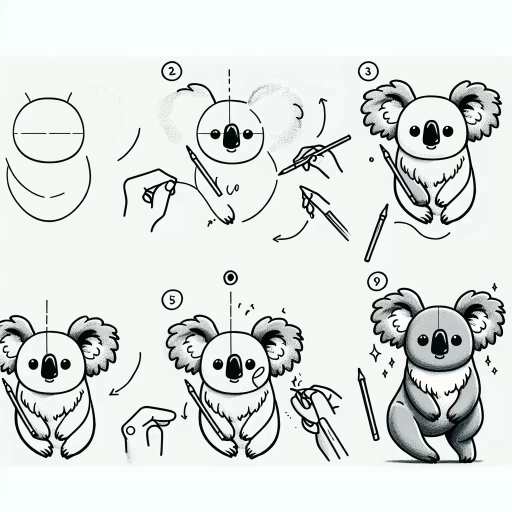 how to draw a koala