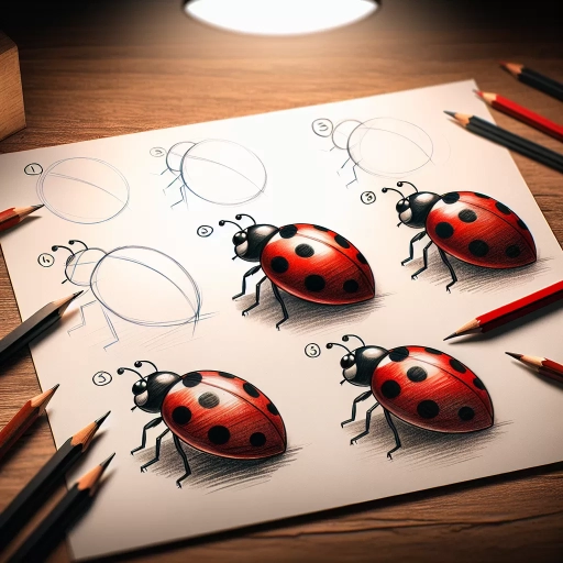 how to draw a ladybug