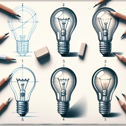 how to draw a light bulb
