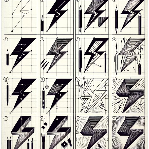 how to draw a lightning bolt