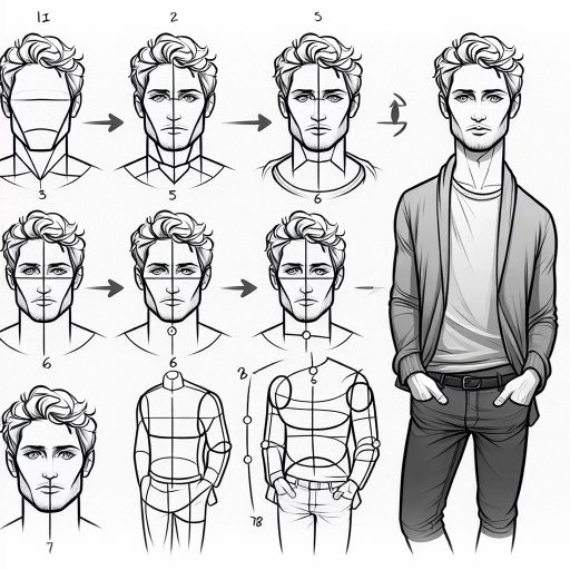 how to draw a man