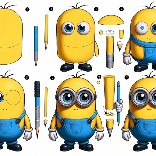 how to draw a minion