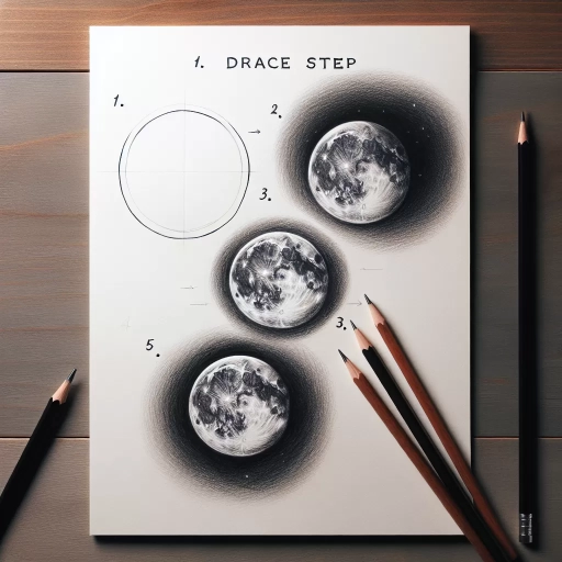 how to draw a moon