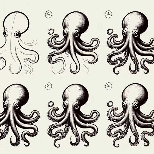 how to draw a octopus