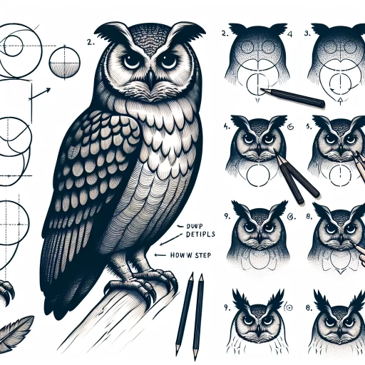 how to draw a owl