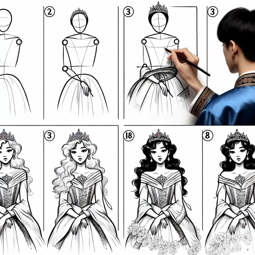 how to draw a princess