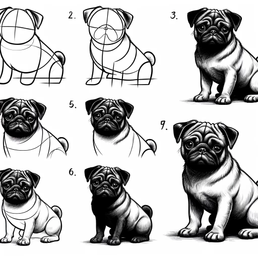 how to draw a pug